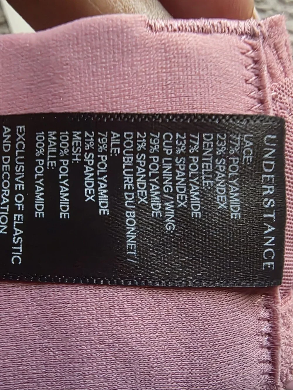 understance gemma flexwire strappy unpadded lift bra size 28D nwt